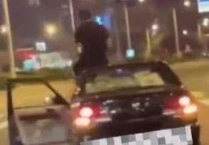 郑州一男子疑坐车顶开车还闯红灯 被捉后会坐牢吗？